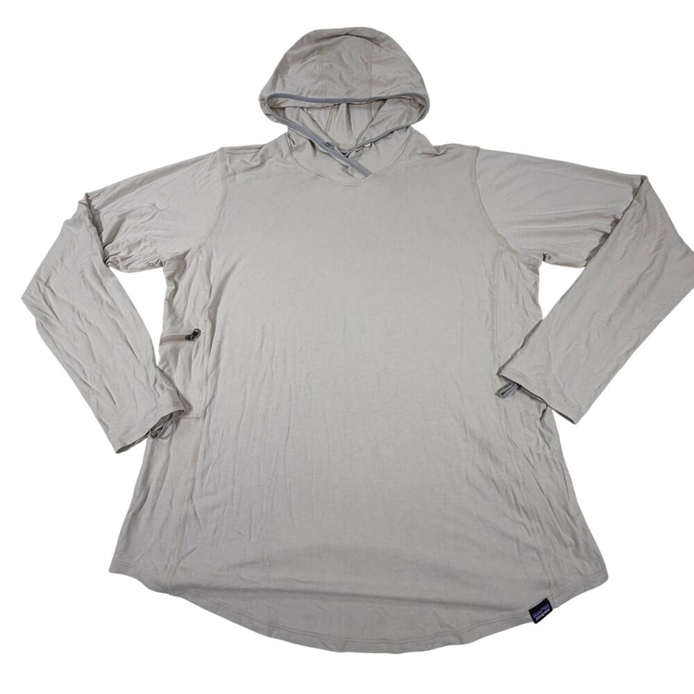 Patagonia Men's Tropic Comfort Natural Sun Hoody 40+ UPF Stretch Quick Dry Lg